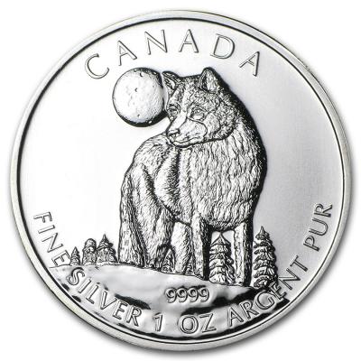 5 долларов. Волк Канада 2011