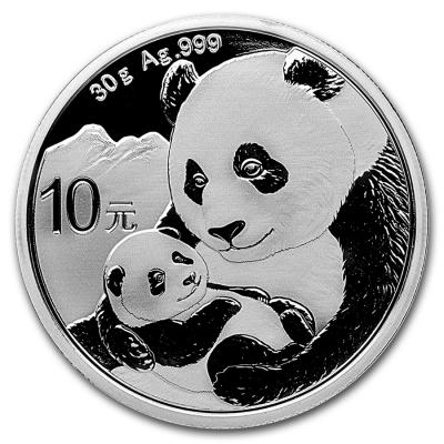 Китайская Панда. 10 юаней, 2019 год.
