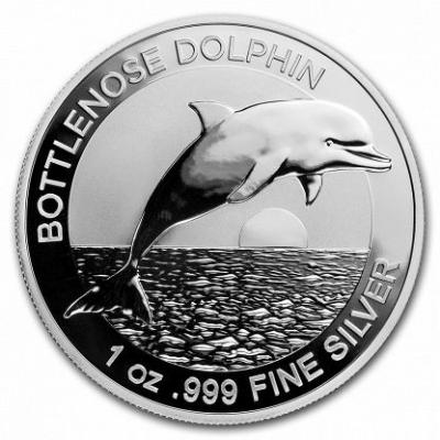1 доллар, Австралия. Дельфин. Ag 31.1 г.