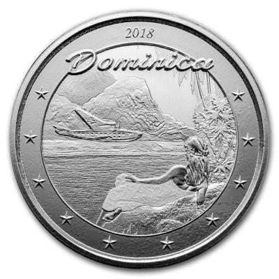 Доминика, 1 доллар.Остров природы. Ag 31.1