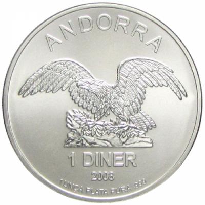 1 динар Андорра Орел