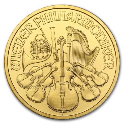 25 евро, Венская Филармония 1/4 oz, Au 7.78