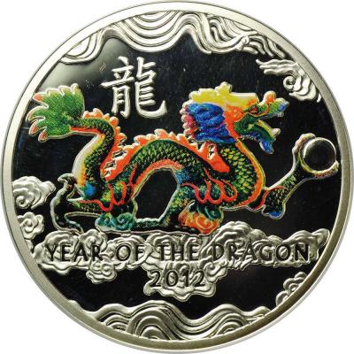 1 доллар 2011 г. Лунный календарь - Год Дракона Ниуэ,