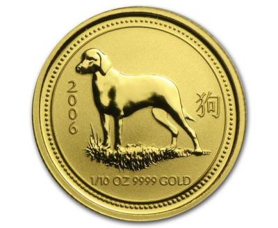 15 долларов. 2006, Год Собаки, Au
