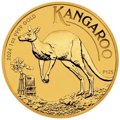 100 долларов, Австралия, Кенгуру, 2024 г., Au 31.1гр