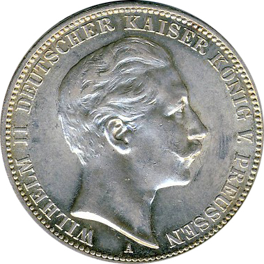 Вильгельм II, 3 марки