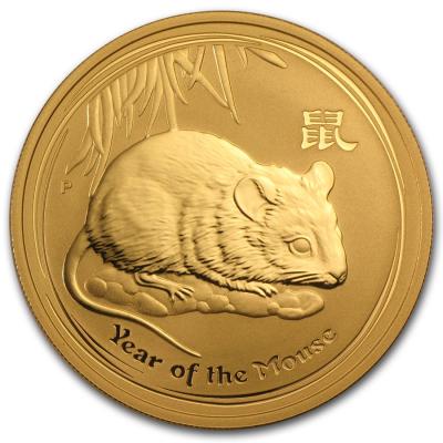 100 долларов Лунар II, год крысы 2008