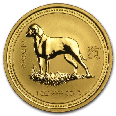 100 долларов Австралия, 2006 год. Лунар, год собаки. Au 31.1 г.