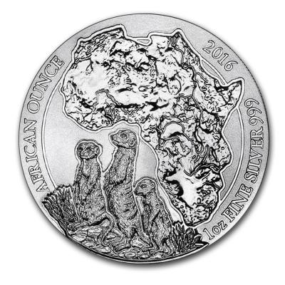 50 франков, Руанда. Сурикаты. Ag 31.1
