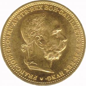 20 крон Австрия, Франц Иосиф I, 1892-1905 гг. Au 6.1