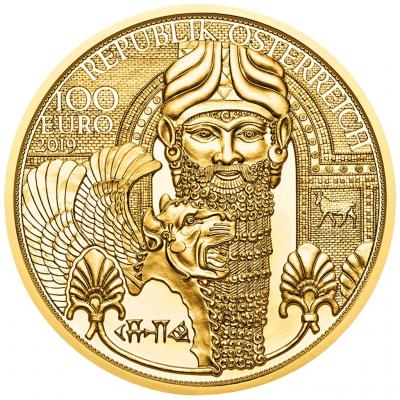100 евро Австрия Месопотамия Au 15.56 гр