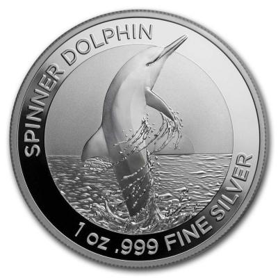 1 доллар Австралия, Дельфин 2020г Ag 31.1