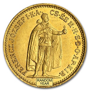10 крон 1909 г. 3,05 гр