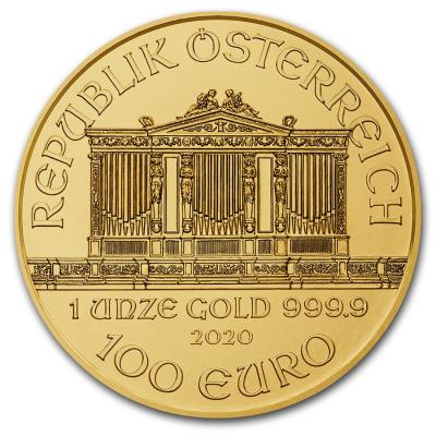Венская Филармония, 100 евро Au 31.1гр