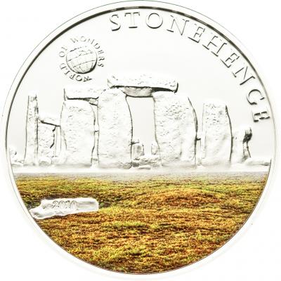 Палау 5 долларов, 2011 год. Стоунхендж. Ag  23.125 г