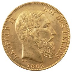20 франков, Леопольд II 5,81гр
