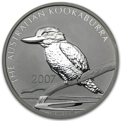 1 доллар, Кукабарра, 2007 г Ag 31.1