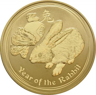 100 долларов, Лунар год кролика 2011г. Au 31.1