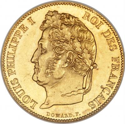 20 франков. Луи Филипп I. Au 5.81
