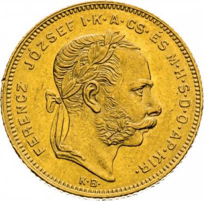 8 форинтов 20 франков Au 5.81