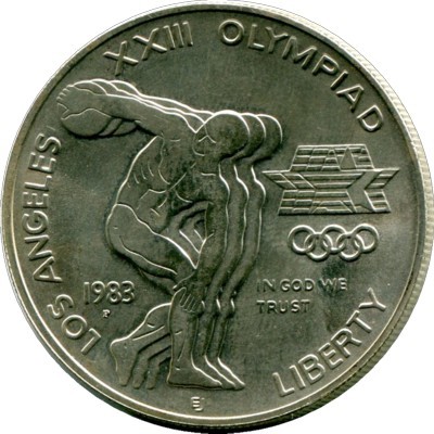 1 доллар Олимпиада Ag 27