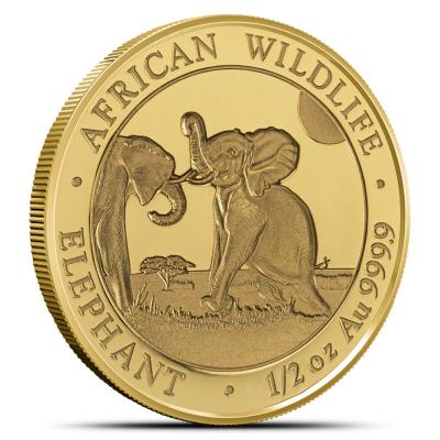 500 шиллингов, Сомали. Слон 2024. Au 15.55