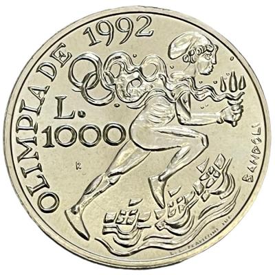 1000 лир 1991 г. (XXV летние Олимпийские Игры, Барселона 1992)