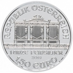 1.5 евро Австрия. Венская Филармония,  Ag 31.1