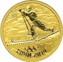 50 рублей. Олимпиада Сочи - Лыжный спорт