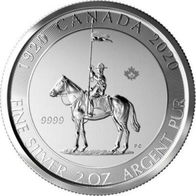 10 долларов Канада, Королевская Конная полиция Ag 62.2