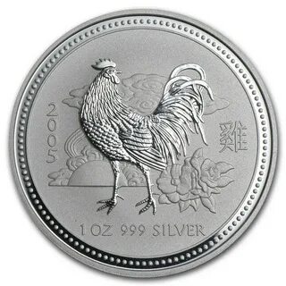 1 доллар, 2005 год Австралия. Лунар, год Петуха, Ag 31.1 г.